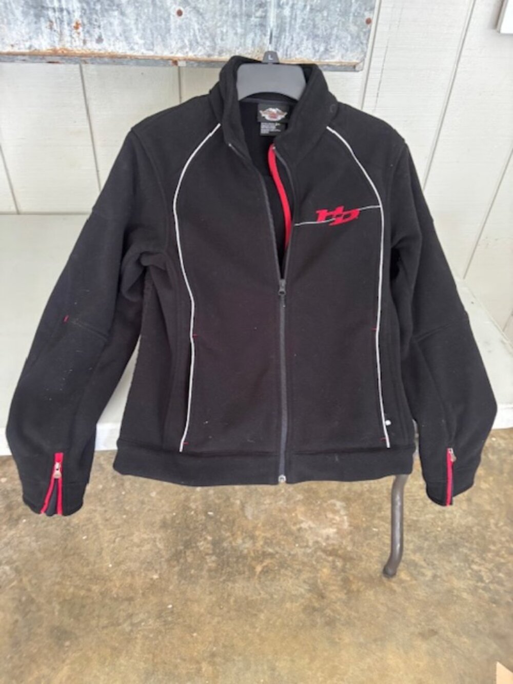 Womens Small Harley Davidson Fleece Coat